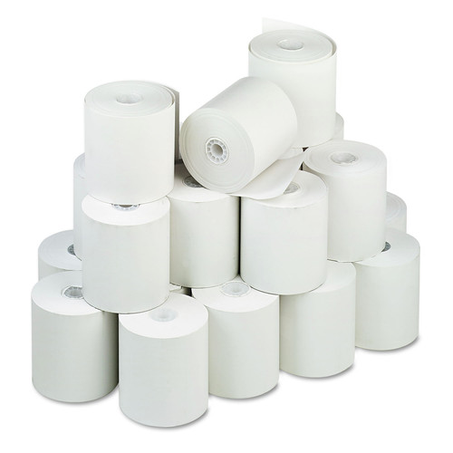 Register & Thermal Paper | PM Company 8838 3 in. x 225 ft. Direct Thermal Printing Thermal Paper Rolls - White (24/Carton) image number 0