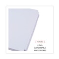 Dividers & Tabs | Universal UNV20845 11 in. x 8.5 in. 8 Self-Tab Index Dividers - White (24/Box) image number 3