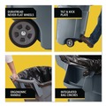Trash & Waste Bins | Rubbermaid Commercial 2179403 BRUTE 32 gal Plastic Vented Wheeled Container - Gray image number 10