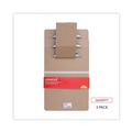Clipboards | Universal UNV40304VP 1.25 in. Clip Capacity 8.5 in. x 11 in. Hardboard Clipboard - Brown (3/Pack) image number 2