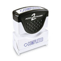Stamps & Stamp Supplies | ACCUSTAMP2 035582 1.63 in. x 0.5 in. COMPLETED Pre-Inked Shutter Stamp - Blue image number 0