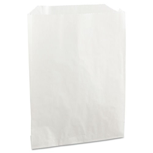  | Bagcraft P450019 Grease-Resistant 6 in. x 7.25 in. Single-Serve Bags - White (2000/Carton) image number 0