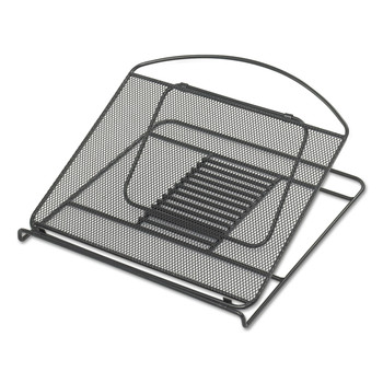 Safco 2161BL 12.25 in. x 12.25 in. x 2 in. Onyx Mesh Laptop Stand - Black