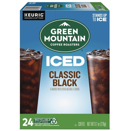 Coffee | Green Mountain Coffee 5000359622 Brew Over Ice Coffee K-Cups - Classic Black (24/Box) image number 0