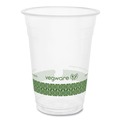 Cups and Lids | Vegware R500Y-G 16 oz. 96-Series Compostable Cold Cup - Clear/Green (1000/Carton) image number 0