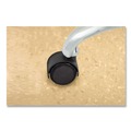 Office Chair Casters | Master Caster 23624 2 in. Soft Polyurethane Wheel Grip Ring Type B and Type K Stems Deluxe Duet Casters - Matte Black (5-Piece/Set) image number 4