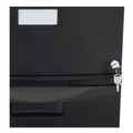 Office Filing Cabinets & Shelves | Storex 61312B01C 14.75 in. x 18.25 in. x 26 in. 2 Legal/Letter-Size File Drawers Mobile Filing Cabinet - Black image number 5