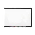 White Boards | Quartet 2547B 72 in. x 48 in. Classic Series Porcelain Magnetic Dry Erase Board - White Surface, Black Aluminum Frame image number 0