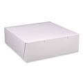 Food Trays, Containers, and Lids | SCT 1585 12 in. x 12 in. x 4 in. Paper Standard Bakery Boxes - White (100/Carton) image number 0