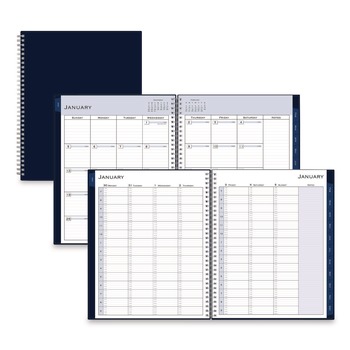 Blue Sky 148658 11 in. x 8.5 in. 12-Month (Jan to Dec): 2026 Passages Weekly Appointment Book and Monthly Planner - Navy Cover