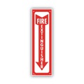 Floor Signs & Safety Signs | Cosco 098063 4 in. x 13 in. Fire Extinguisher Glow-In-The-Dark Safety Sign - Red image number 0