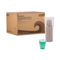 Just Launched | Boardwalk BWKTRANSCUP12CT 12 oz. Plastic Cold Cups - Translucent (1000/Carton) image number 2