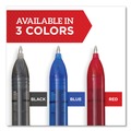 Pens | Sharpie Roller 2101304 Medium 0.7 mm Professional Design Rollerball Stick Pen - Red Ink, Black/Red Barrel (1-Dozen) image number 3