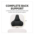 Back to School Sale | Fellowes Mfg Co. 8037601 Professional Series 15 in. x 2 in. x 14.5 in. Back Support with Microban Protection - Black image number 2