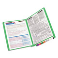 File Folders | Smead 25140 0.75 in. Expansion Heavyweight Colored End Tab 2-Fastener Folders - Letter Size/Green Exterior (50/Box) image number 2