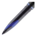 Pens | uni-ball 1927701 AIR Medium 0.7 mm Stick Porous Roller Ball Pen - Blue Ink Black/Blue Barrel (1-Dozen) image number 6