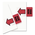 Page Flags | Redi-Tag B76830 Removable Page Flags - Green/Yellow/Red/Blue/Orange (50/Pack) image number 3