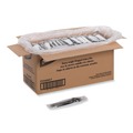 Cutlery | Dixie CH56NC7 Individually Wrapped Heavyweight Cutlery Set Fork/Knife/Napkin/Spoon Plastic Black (250/Carton) image number 0