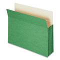File Folders | Smead 73226 3.5 in. Expansion Colored File Pockets - Letter Size/Green image number 0