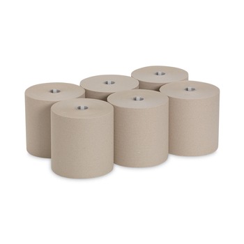 Georgia Pacific Professional 26480 7.87 in. x 1000 ft. 1-Ply Hardwound Nonperforated Paper Towel Roll - Brown (6 Rolls/Carton)