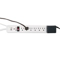 Surge Protectors | Innovera IVR71654 7 AC Outlets 4 ft. Cord 1080 Joules Surge Protector - White image number 2