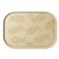 Food Trays, Containers, and Lids | World Centric CTL-NT-16 4.7 in. x 6.8 in. x 0.8 in. Paper Lids for Containers - Natural (300/Carton) image number 0