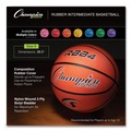 Breakroom Supplies | Champion Sports RBB4 No. 6 Intermediate Size Rubber Sports Ball For Basketball - Orange image number 1