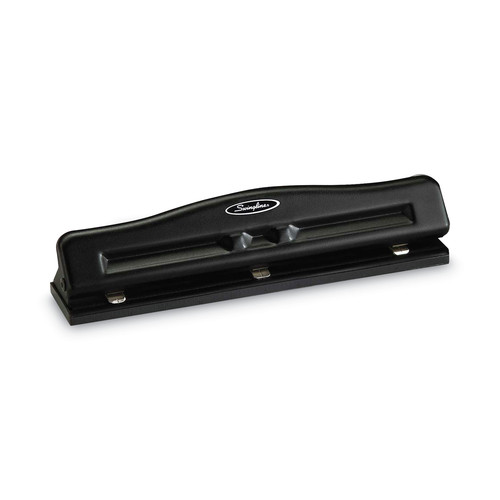 Staple Punches | Swingline A7074020E 11-Sheet Commercial Adjustable Desktop 2- to 3-Hole Punch 9/32 in. Holes - Black image number 0