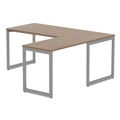 Office Desks & Workstations | Alera ALELSRT24GR Open Office Series 23-3/8 in. x 28-1/2 in. Fully Adjustable O-Leg Return Base - Silver image number 9