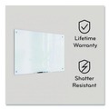 White Boards | U Brands 171U00-01 47 x 35 Glass Dry Erase Board - Black Surface image number 4