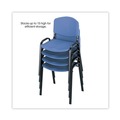 Office Chairs | Safco 4185BU Supports up to 250 lbs. Stacking Chairs - Blue Seat/Back, Black Base (4 Chairs/Carton) image number 1