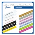 Labels | Brother P-Touch TZEMQP35 0.47 in. x 16.4 ft. Standard Adhesive Laminated Labeling Tape - White/Berry Pink image number 2