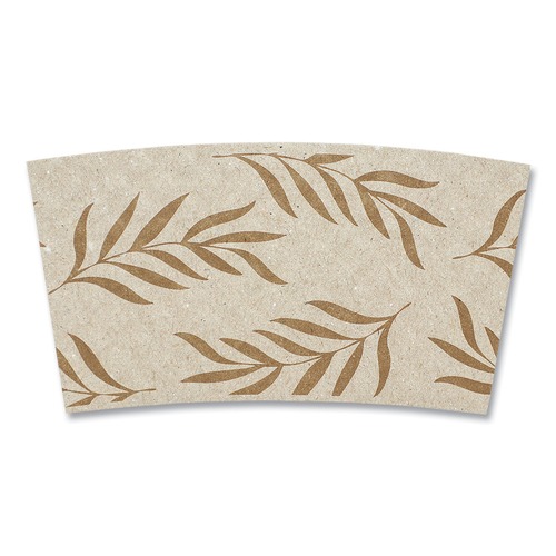 Cups and Lids | World Centric SL-PA-ME Hot Cup Sleeves Fits 8 oz. Cups - Natural (1000/Carton) image number 0