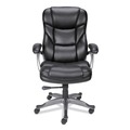 Office Chairs | Alera ALEBN41B19 18.11 in. - 22.05 in. Seat Height Birns Series High-Back Task Chair Supports Up to 250 lbs. - Black Seat/Back, Chrome Base image number 2