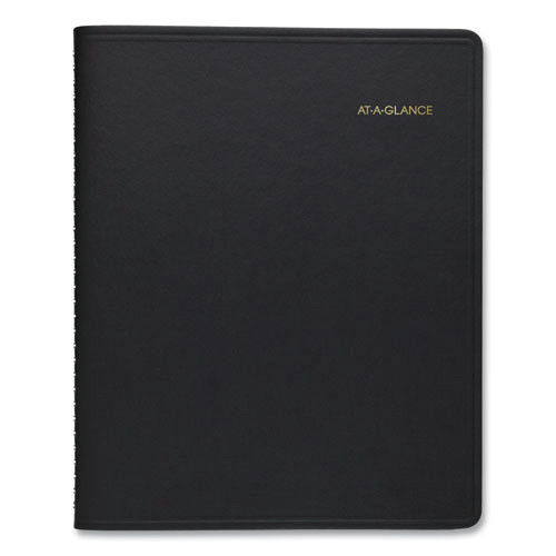 Notebooks & Pads | AT-A-GLANCE 7021405 11 in. x 8.5 in. 12-Month (Jan to Dec): 2026 24-Hour Daily Appointment Book - Black Cover image number 0