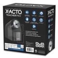 Pencil Sharpeners | X-ACTO 1675X Model 1675 TeacherPro Classroom AC-Powered 4 in. x 7.5 in. x 8 in. Electric Pencil Sharpener - Black/Silver/Smoke image number 1