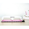 Staple Punches | PaperPro 2188 12-Sheet Capacity EZ Squeeze Incourage 3-Hole Punch - Pink image number 6