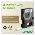 Labels | DYMO 1933238 0.5 in. x 10 ft. D1 High-Performance Polyester Perm Label Tape - Black on Neon (2/Pack) image number 3