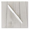 Cutlery | Boardwalk BWKKNIFEWHPSIW Heavyweight Wrapped Polystyrene Knife Cutlery - White (1000/Carton) image number 6