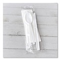 Cutlery | Boardwalk BWK4KITWHPS 4-Piece Mediumweight Polystyrene Cutlery Kit - White (250/Carton) image number 5