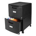Office Filing Cabinets & Shelves | Storex 61312B01C 14.75 in. x 18.25 in. x 26 in. 2 Legal/Letter-Size File Drawers Mobile Filing Cabinet - Black image number 7