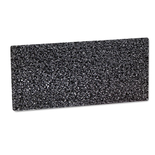 Sponges & Scrubbers | 3M 8550 4.63 in. x 10 in. Doodlebug High-Productivity Stripping Pad - Black (40/Carton) image number 0