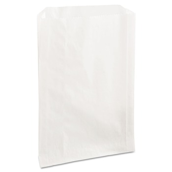 PRODUCTS | Bagcraft 300422 Grease-Resistant 6-1/2 in. x 8 in. Sandwich Bags - White (2000/Carton)