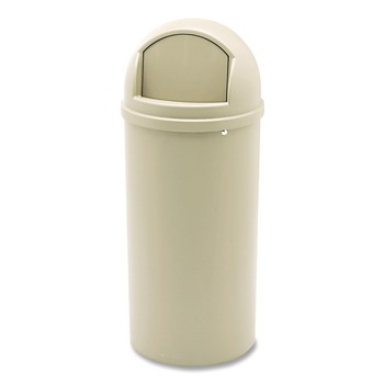 Rubbermaid Commercial FG816088BEIG 15 gal. Marshal Classic Plastic Container - Beige