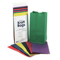 Retail Store Supplies | Pacon P0072140 6 in. x 3.63 in. x 11 in. No. 6 Size Rainbow Bags - Assorted Bright Colors (28/Pack) image number 0