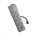 Surge Protectors | Belkin BE112234-10 Professional Series 3996 J 12 AC Outlets 10 ft. Cord SurgeMaster Surge Protector - Dark Gray image number 0