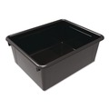 Boxes & Bins | Storex 62523U05C Storage Tray, Deep, 2 gal, 10.65-in x 10.65-in x 5.2-in, Black, 5/Pack image number 1