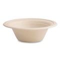 Bowls and Plates | Vegware VW-BL12NFA 12 oz Nourish Molded Compostable Fiber Bowl Tableware - White (1000/Carton) image number 0