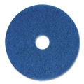 Just Launched | Boardwalk BWK4016BLU 16 in. Diameter Scrubbing Floor Pads - Blue (5/Carton) image number 1