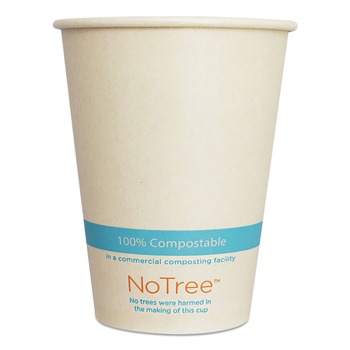World Centric CUSU12 12 oz. NoTree Paper Hot Cups - Natural (1000/Carton)